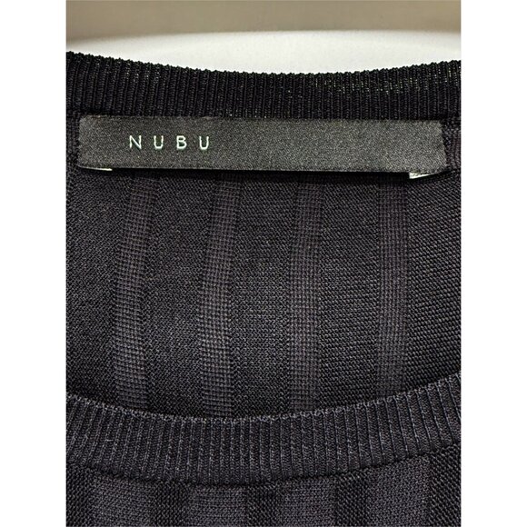 NUBU Studio Hungarian Black Ribbed Knit Top - Picture 7 of 10